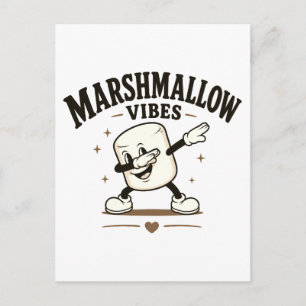 Marshmallow vibes postcard