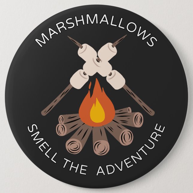 Marshmallows 6 Inch Round Button (Front)