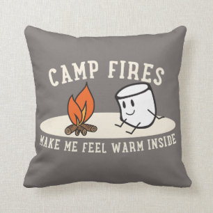 Marshups Camp Fire Pillow 16x16"