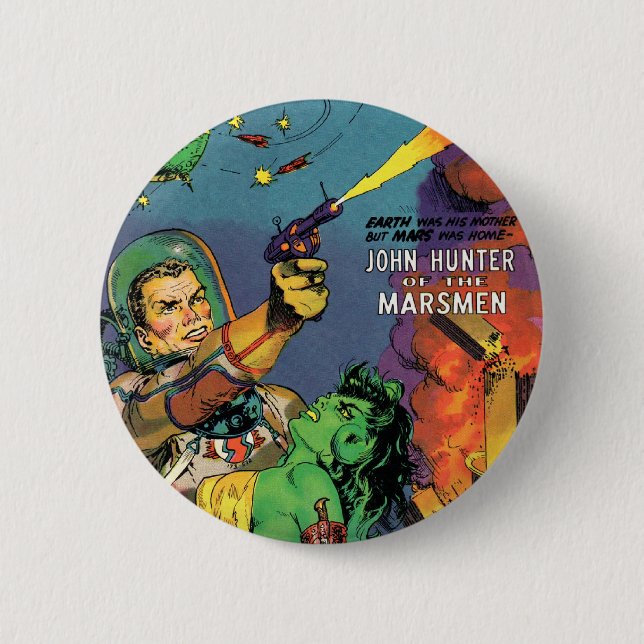 Marsmen 2 Inch Round Button (Front)