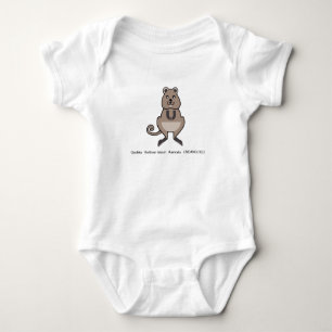 Marsupial - Happy QUOKKA - Endangered animal - Baby Bodysuit