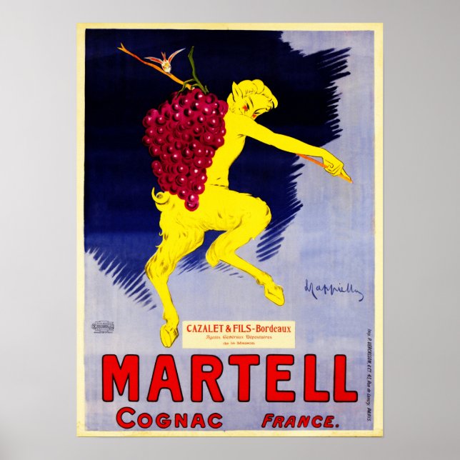 MARTELL COGNAC France Art Déco Leonetto Cappiello (Devant)