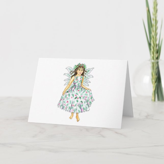Martha Christmas Angel JL Biel Holiday Card (Front)