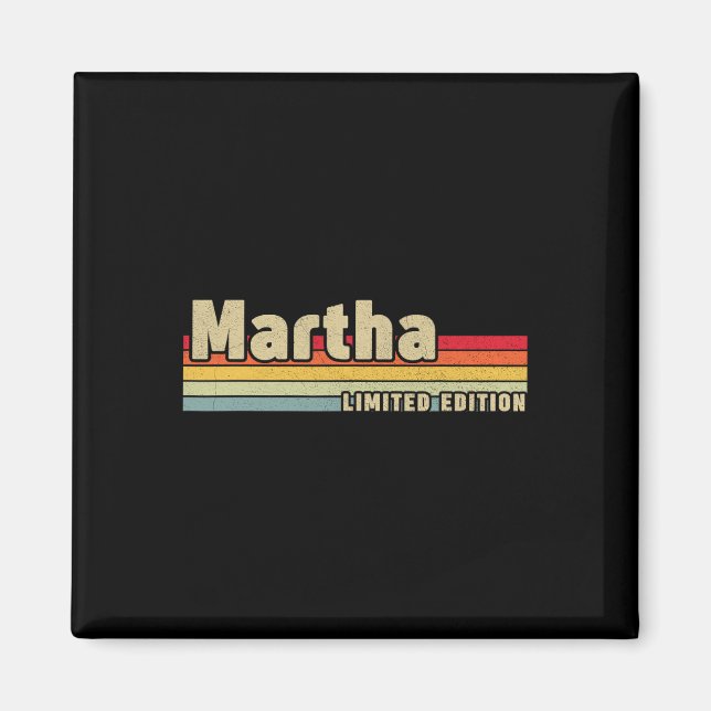 Martha Gift Name Personalized Birthday Fun Christm Magnet (Front)