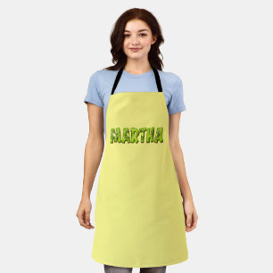 Martha Name Kiwi Design Kitchen apron