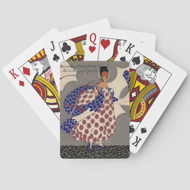 Martha Romme Couture Design “Nivoise” Playing Cards (Back)
