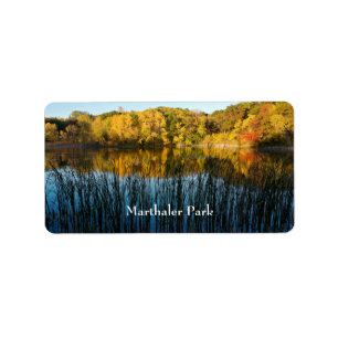 Marthaler Park Autumn Reflections Label