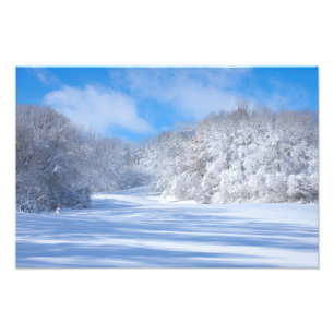 Marthaler Park Snowy Hills Photo Print