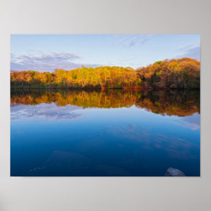marthaler park woodlands and pond spring sunrise poster