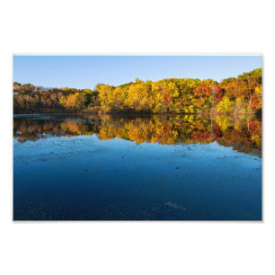 marthaler park woodlands and reflections of autumn photo print