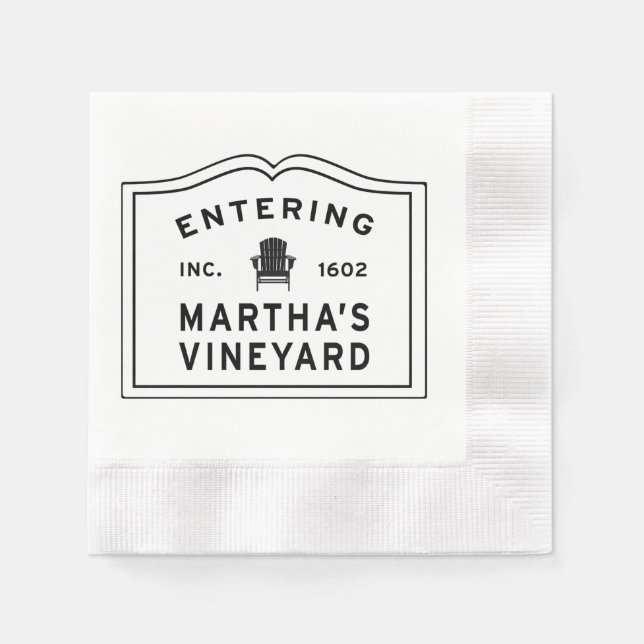 Martha's Vineyard Adirondack Chair  Napkin (Front)