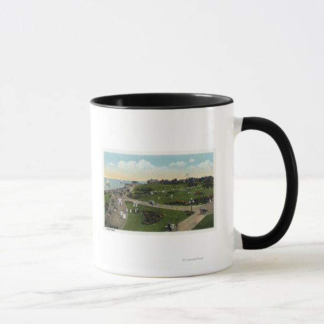 Martha's Vineyard, Aerial View of Ocean Park Mug (Right)