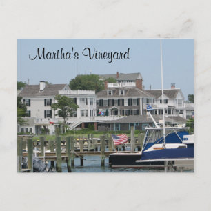 Martha's Vineyard Cape Cod, Edgartown MA Post Card