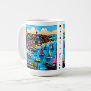 Martha's Vineyard   Colourful Abstract Art Coffee Mug