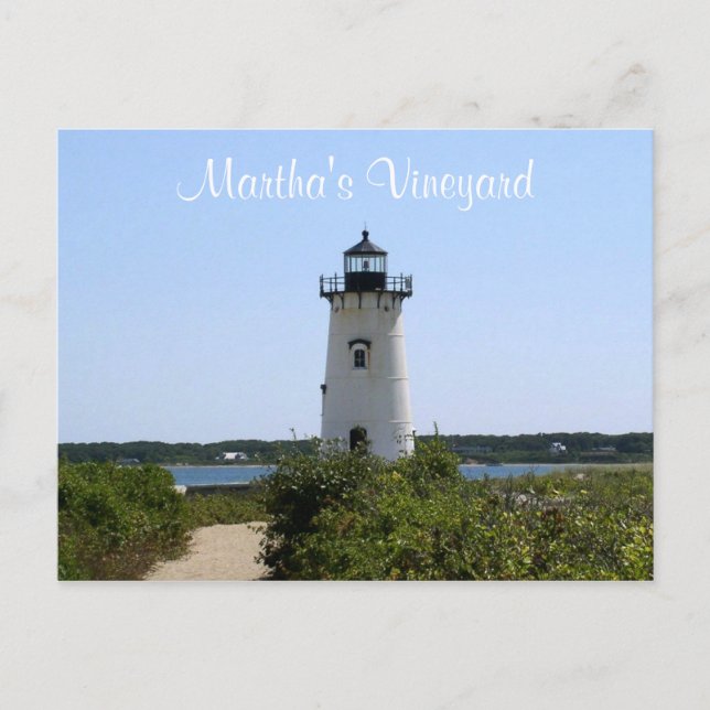 Martha's Vineyard Edgartown Lighthouse Post Card (Front)
