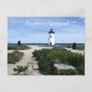 Martha's Vineyard Edgartown Lighthouse Post Card