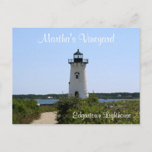 Martha's Vineyard Edgartown Lighthouse Post Card