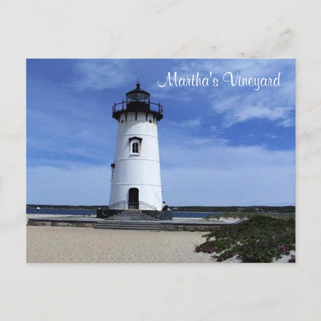 Martha's Vineyard Edgartown Lighthouse Post Card (Front)