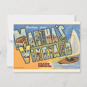 Marthas Vineyard Greetings  Postcard