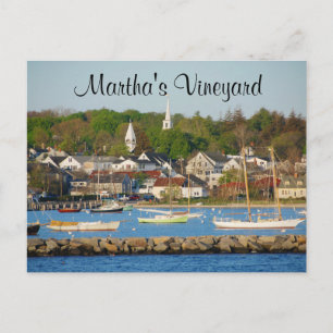 Martha's Vineyard Harbour Cape Cod Mass Post Card