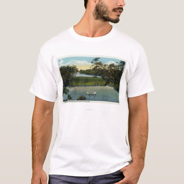 Martha's Vineyard, Lake Tashmoo Scene T-Shirt (Front)