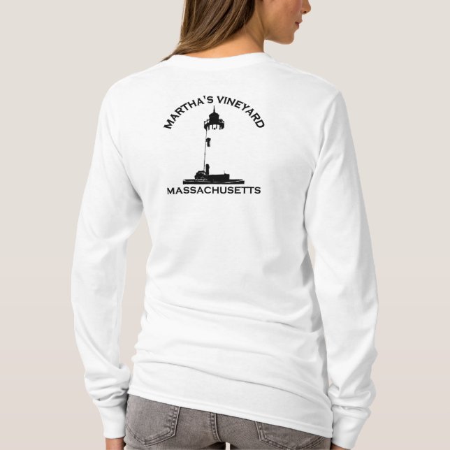 Martha's Vineyard "Lighthouse" Design. T-Shirt (Back)
