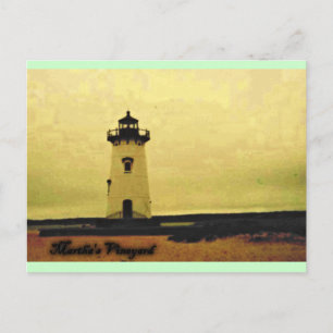 Marthas Vineyard Lighthouse Postcard