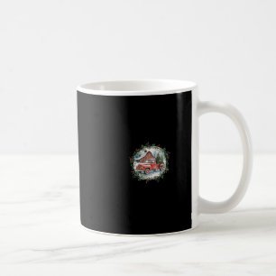 Martha's Vineyard Ma Christmas Trees Red Truck Bla Coffee Mug