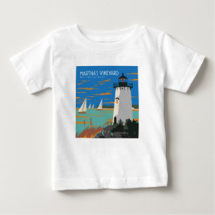 Martha's Vineyard, Massachusetts Lighthouse Baby T-Shirt