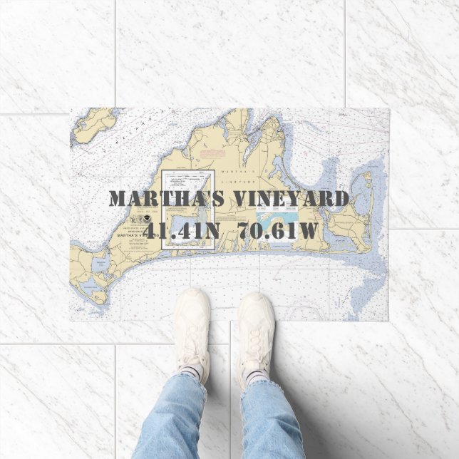 Martha's Vineyard Nautical Boating Doormat (Indoor)