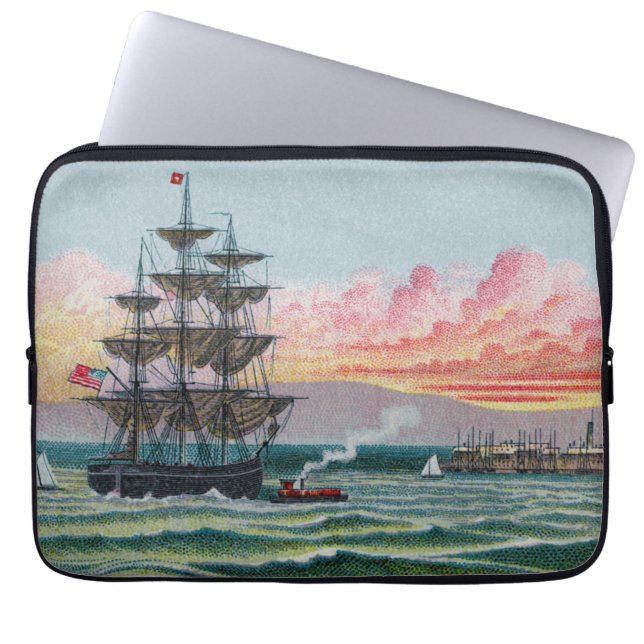Martha's Vineyard Neoprene Laptop Sleeve (Front)