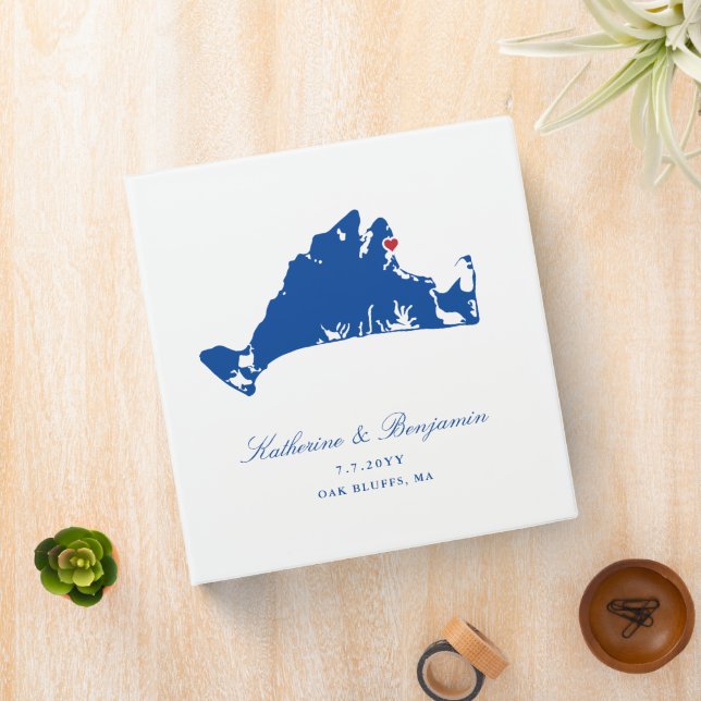 Martha's Vineyard Oak Bluffs Wedding Planning  Binder (In Situ)