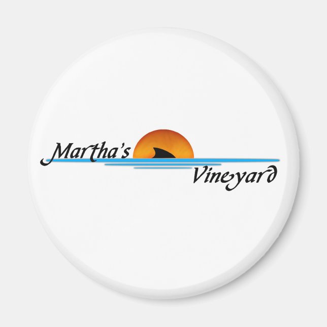 Marthas Vineyard Shark Magnet (Front)