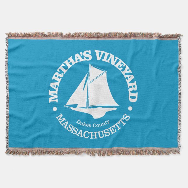 Martha's Vineyard (sloop) Throw Blanket (Front)