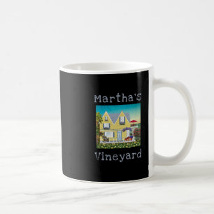 Marthas Vineyard Summer Vacation Beach Cottage Row Coffee Mug