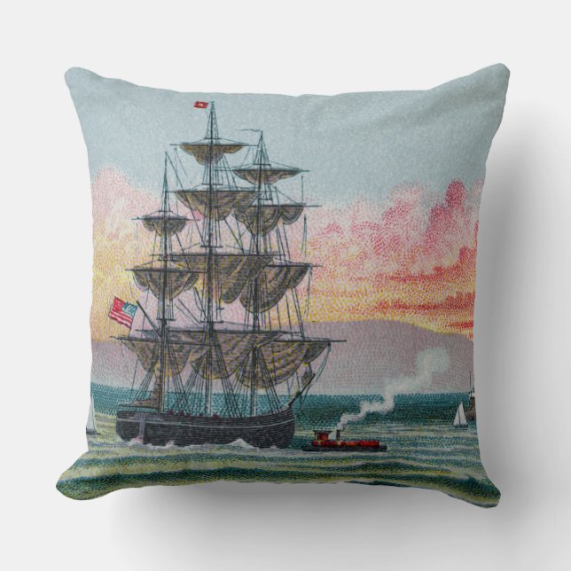 Martha's Vineyard Throw Pillow (Front)