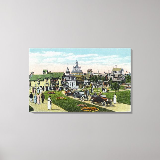 Martha's Vineyard, View of Ocean Avenue Canvas Print (Front)