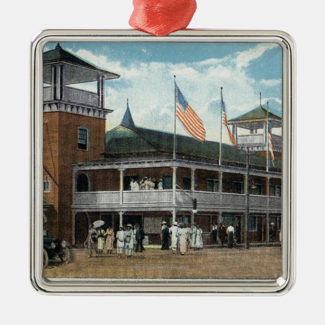 Martha's Vineyard, View of the Tivoli Metal Ornament (Front)
