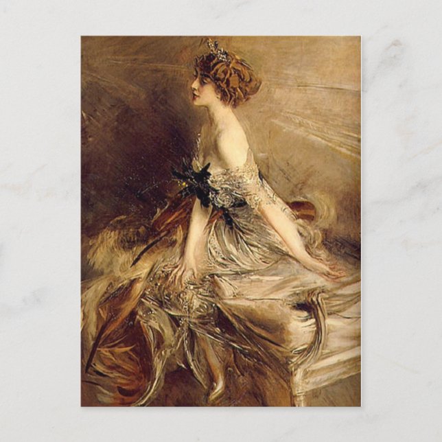 Marthe Bibesco - Boldini Postcard (Front)
