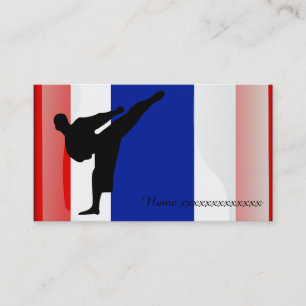 Martial art Thai flag Business Card