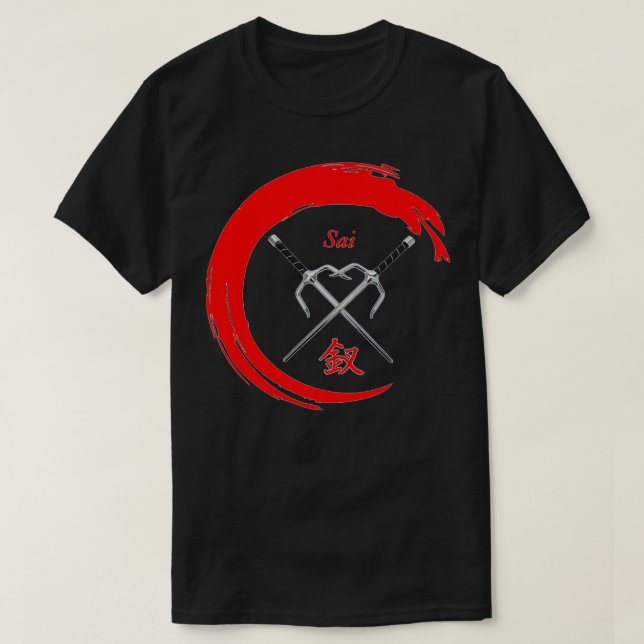 Martial Art Weapon SAI T-Shirt (Design Front)