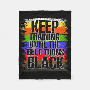 Martial Artist Black Belt - Tae Kwon Do - Karate  Fleece Blanket