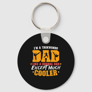 Martial Artist Daddy Fathers Day For Cool Papa Keychain