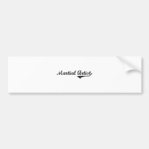 Martial Artist Professional Job Bumper Sticker