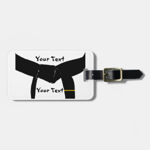 Martial Arts 1st Degree Black Belt Gear Bag Tag