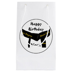 Martial Arts 1st Degree Black Belt Happy Birthday Small Gift Bag