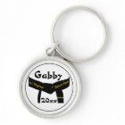 Martial Arts 1st Degree Black Belt Keychain