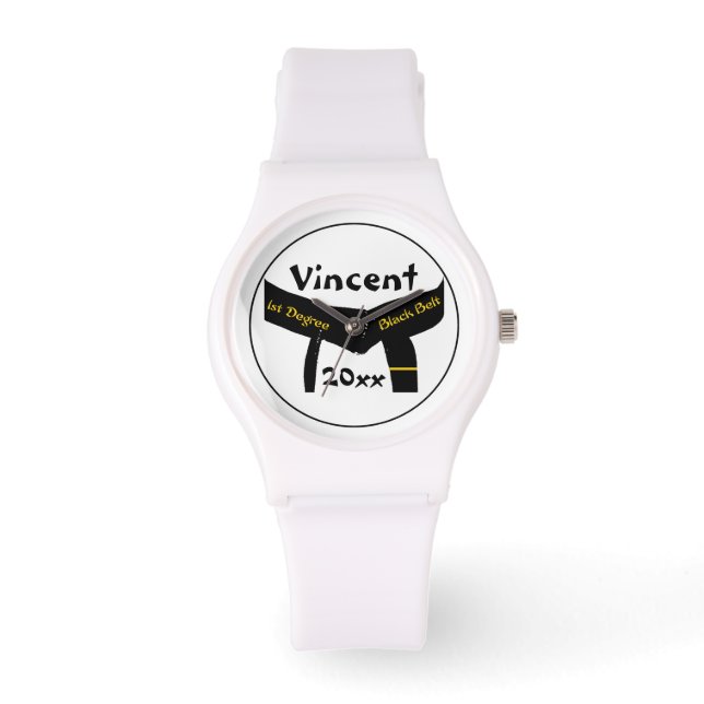 Martial Arts 1st Degree Black Belt Watch (Front)