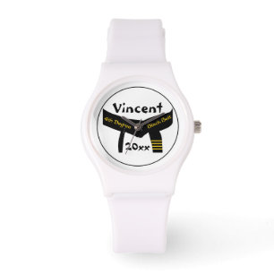Martial Arts 4th Degree Black Belt Watch