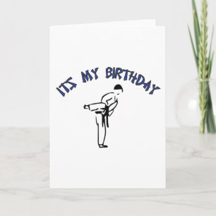 Martial Arts Birthday Card Design